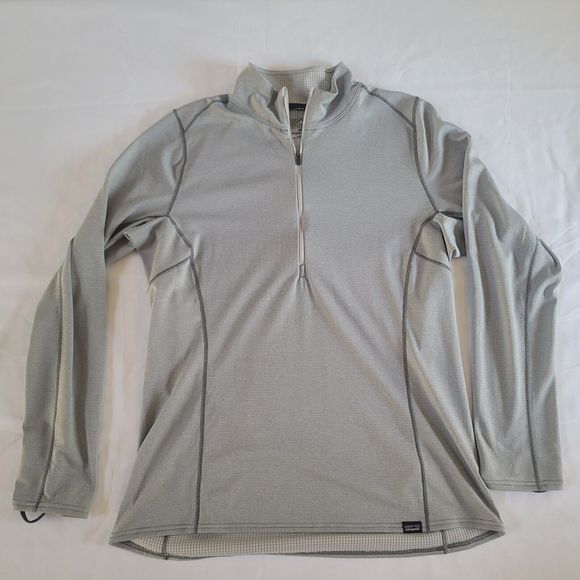 Patagonia Tops - Patagonia Worn Wear W's Capilene Midweight Zip-Neck Size Large Gray
